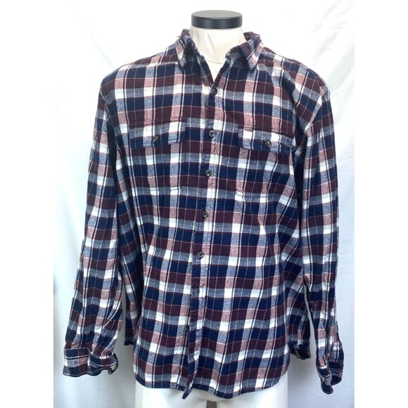 Old Navy Shirts Old Navy Vintage Flannel Plaid Shirt Mens Size Xxl